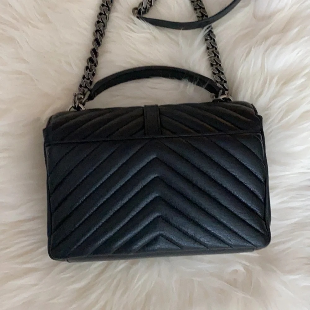 SAINT LAURENT COLLEGE MEDIUM IN QUILTED LEATHER
